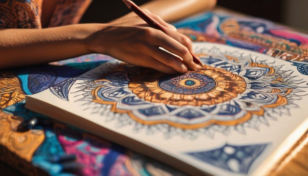 coloring promotes mindful meditation
