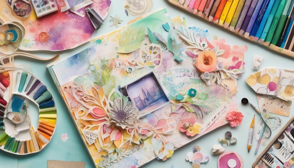 coloring techniques for scrapbooking