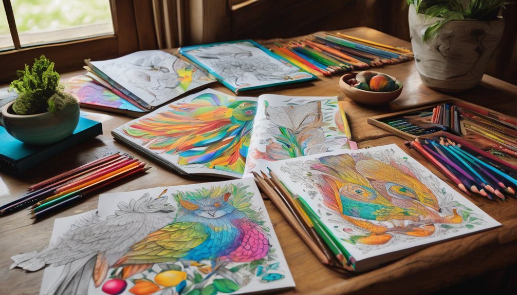 creative animal coloring books