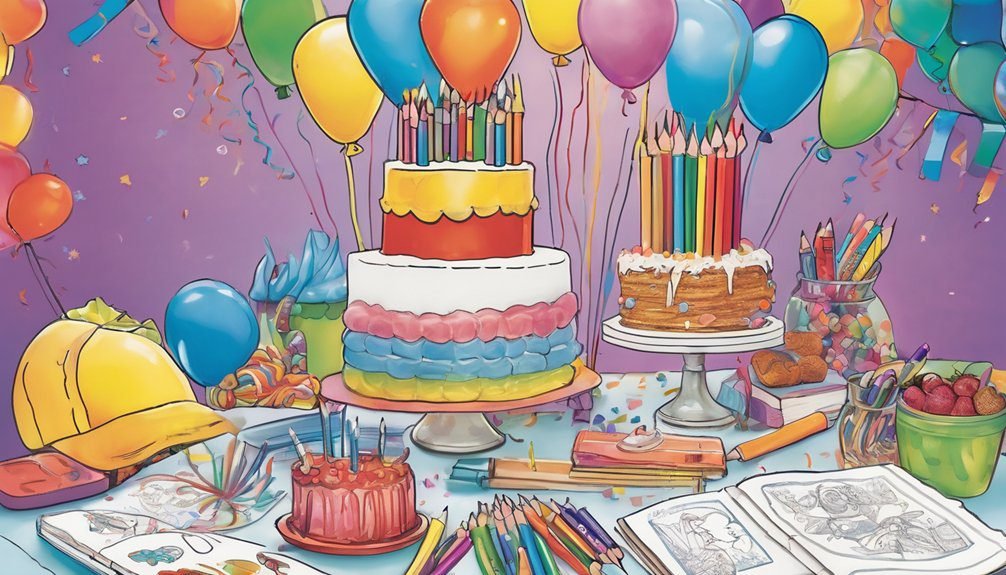 creative birthday coloring ideas