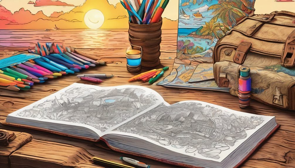 creative travel coloring adventure