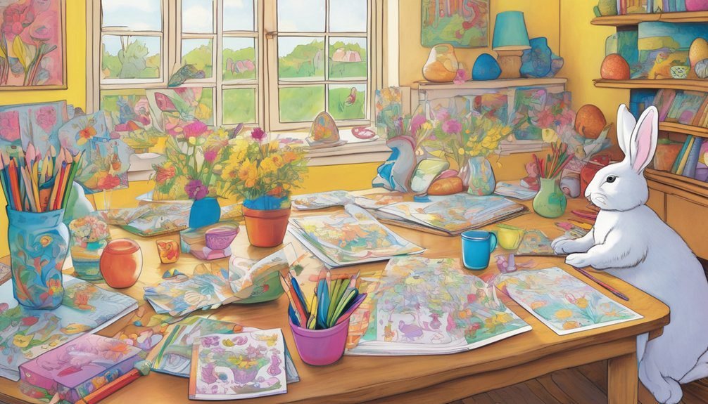 easter themed coloring activities