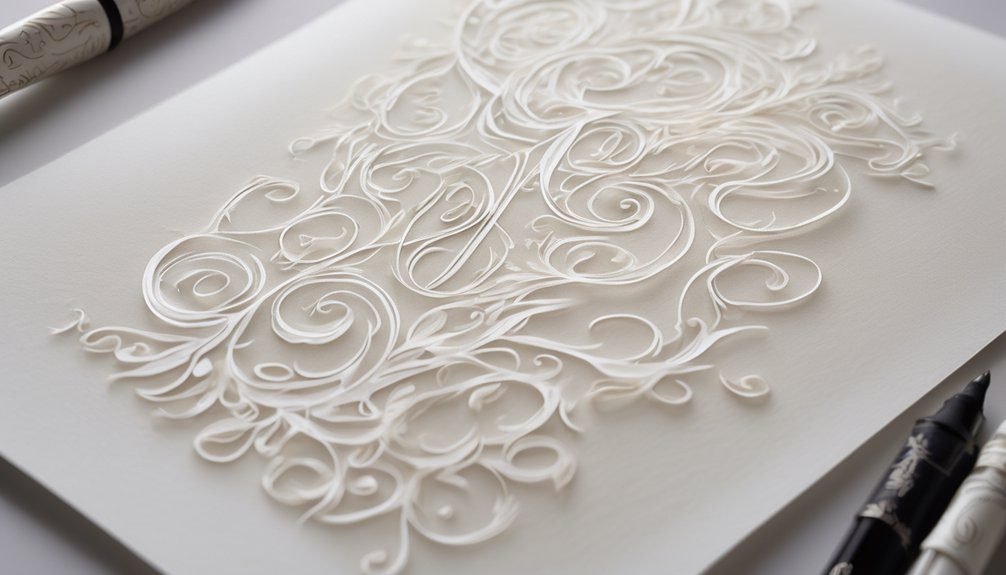 enhancing calligraphy with highlights