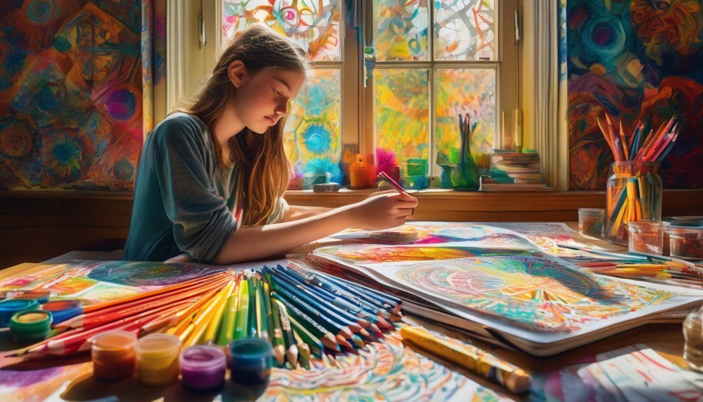 enhancing creativity through coloring