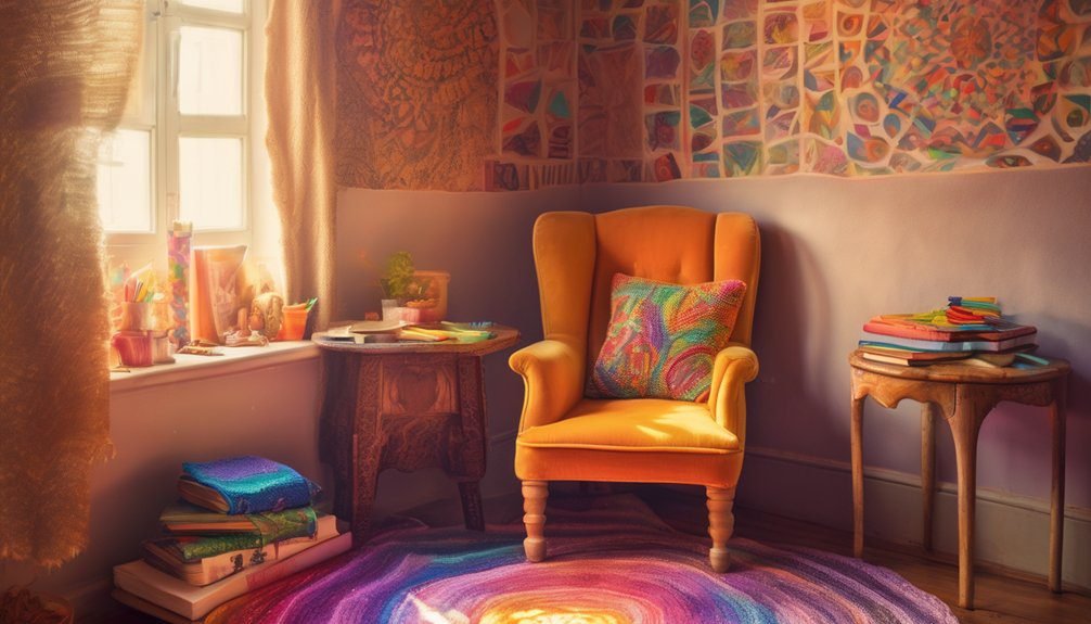 evening relaxation through coloring