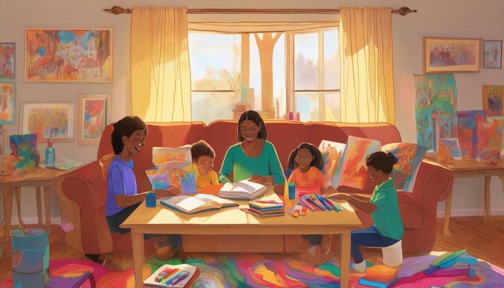 family coloring traditions established