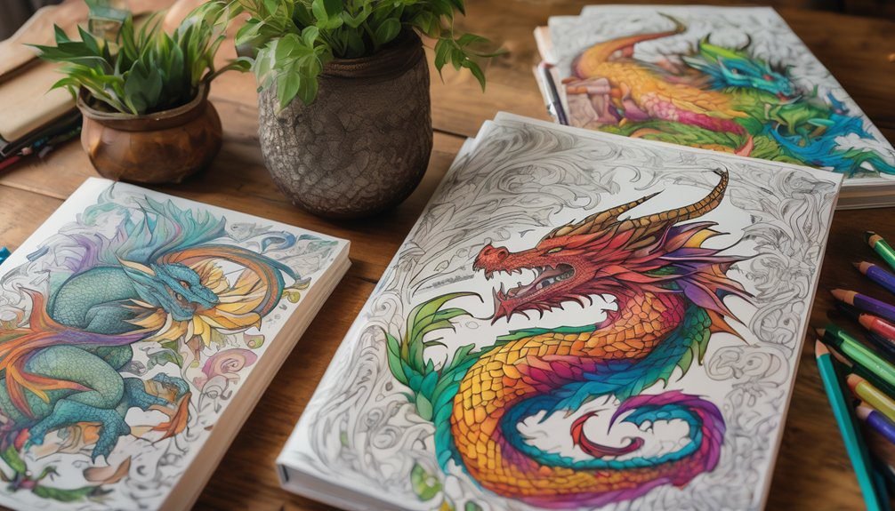 fantasy creature coloring books