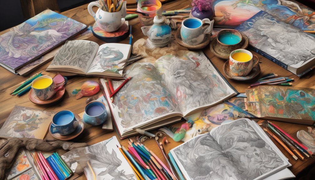 fantasy manga coloring books