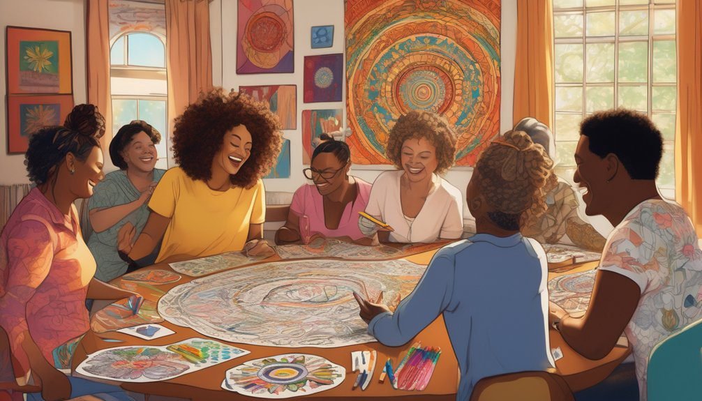 group coloring sessions benefits