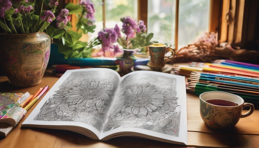 inspirational coloring book experience