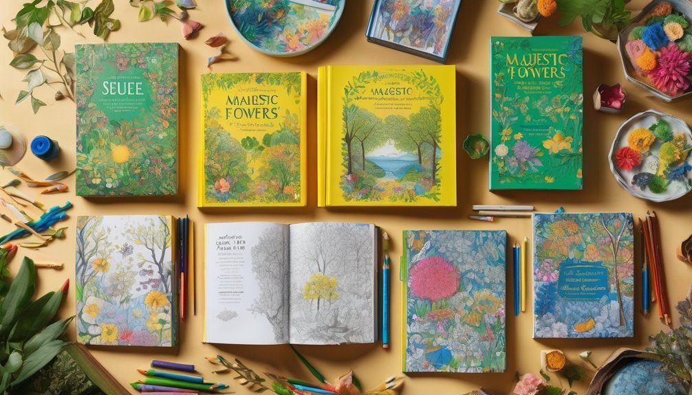 large print nature coloring