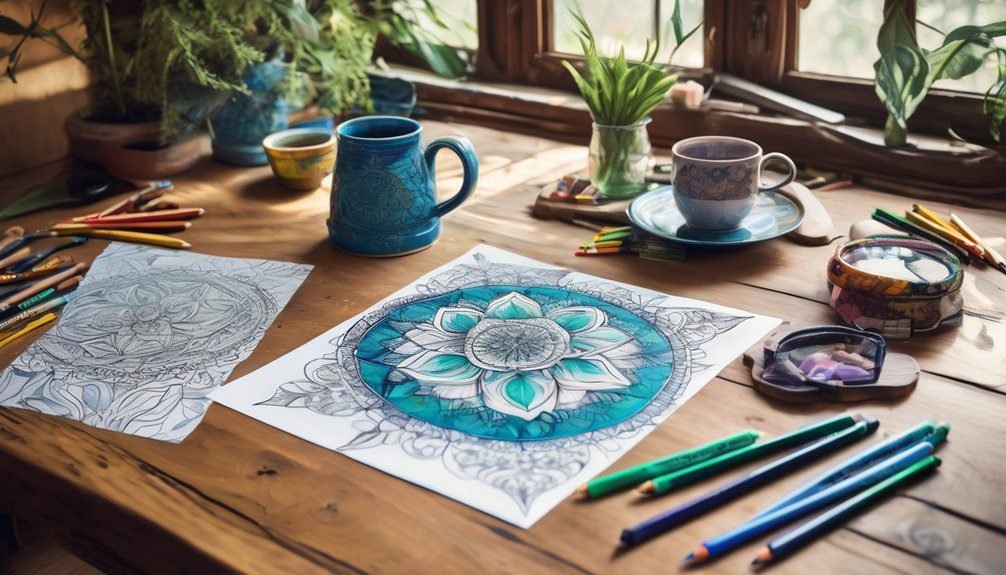 mindful coloring promotes relaxation