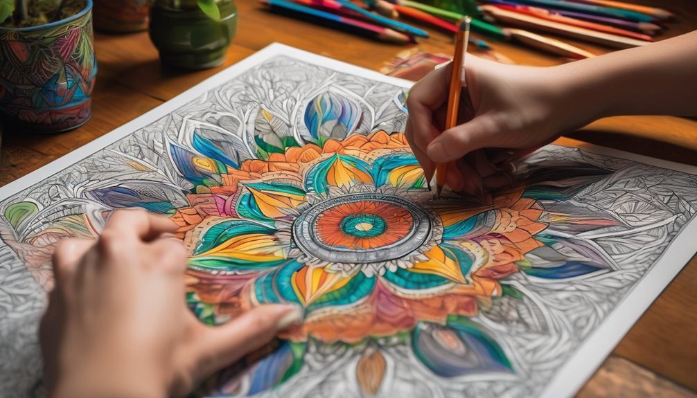 mindfulness through adult coloring