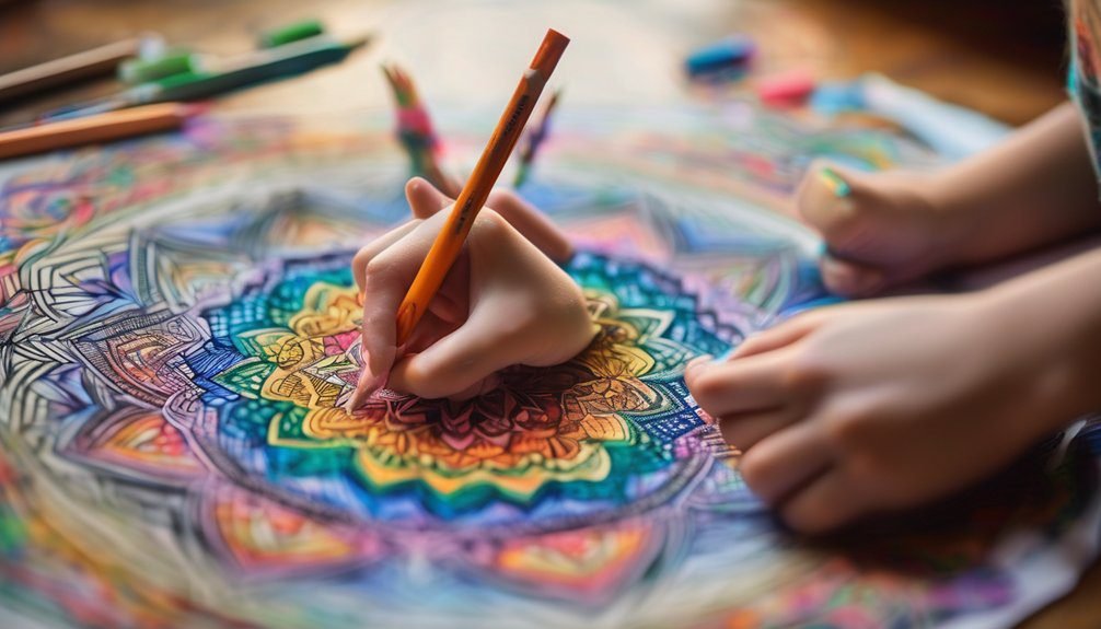 mindfulness through coloring practice
