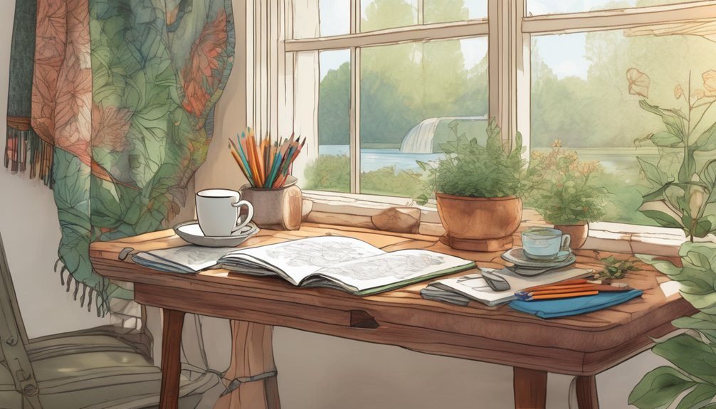 nature inspired coloring benefits relaxation