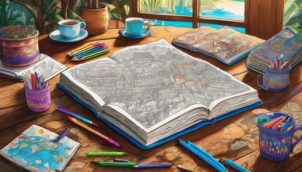 portable coloring books travel