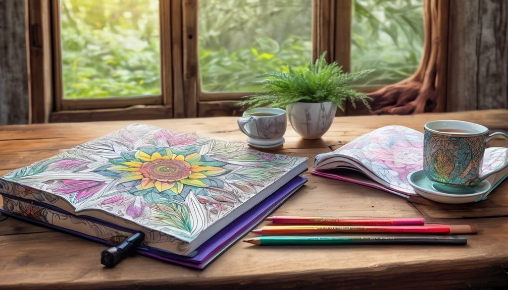 relaxation through creative coloring