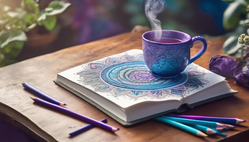relaxing coloring books selection