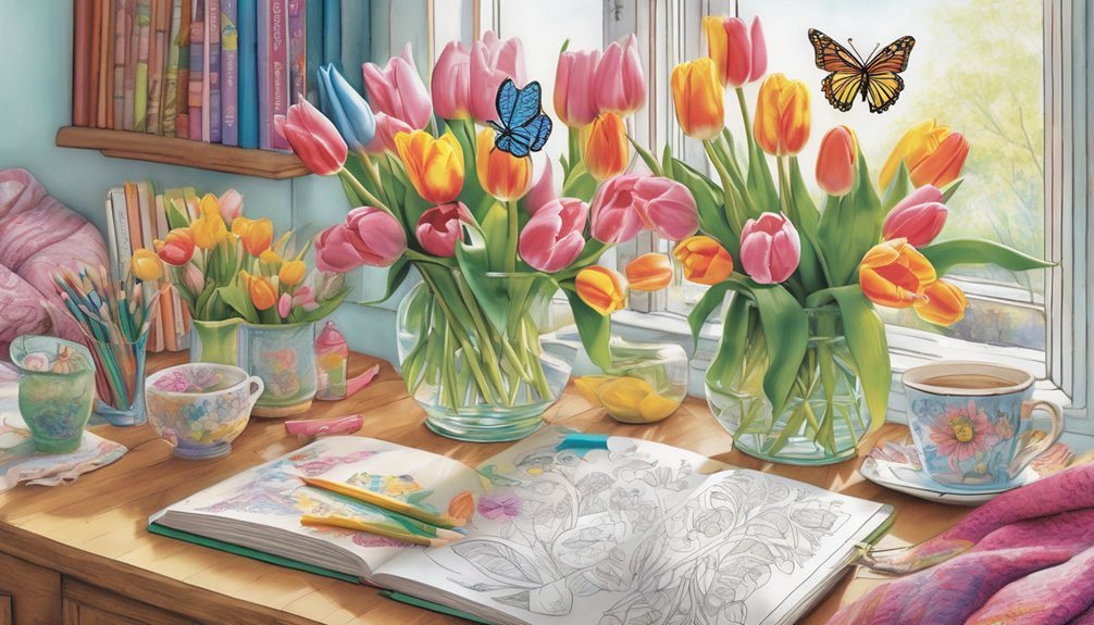 spring coloring creativity joy