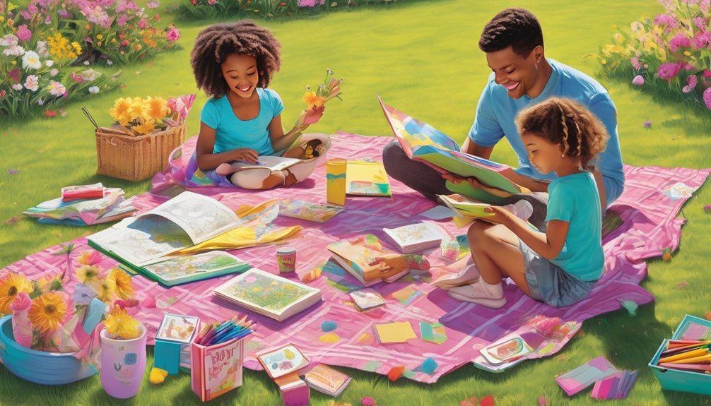 spring family coloring activities