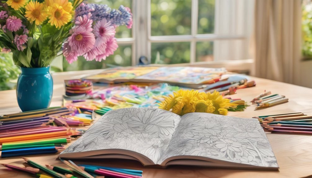 spring themed coloring books
