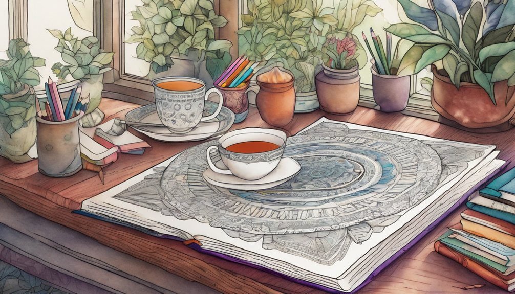 themed coloring books relaxation