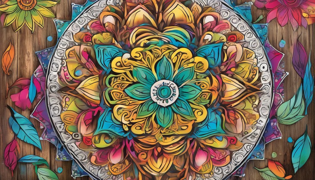 themed mandala coloring enjoyment
