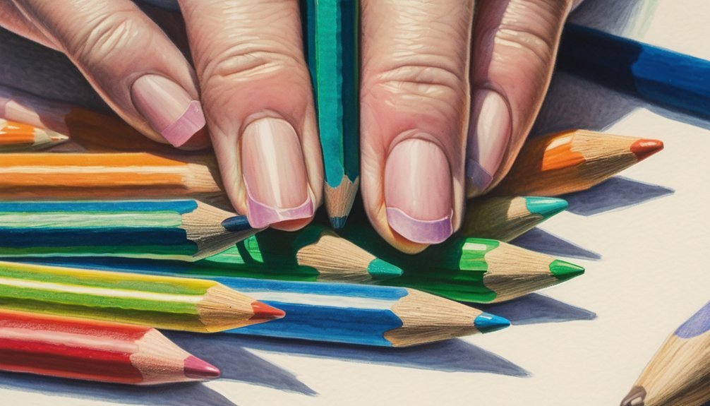 colored pencils for adjustments