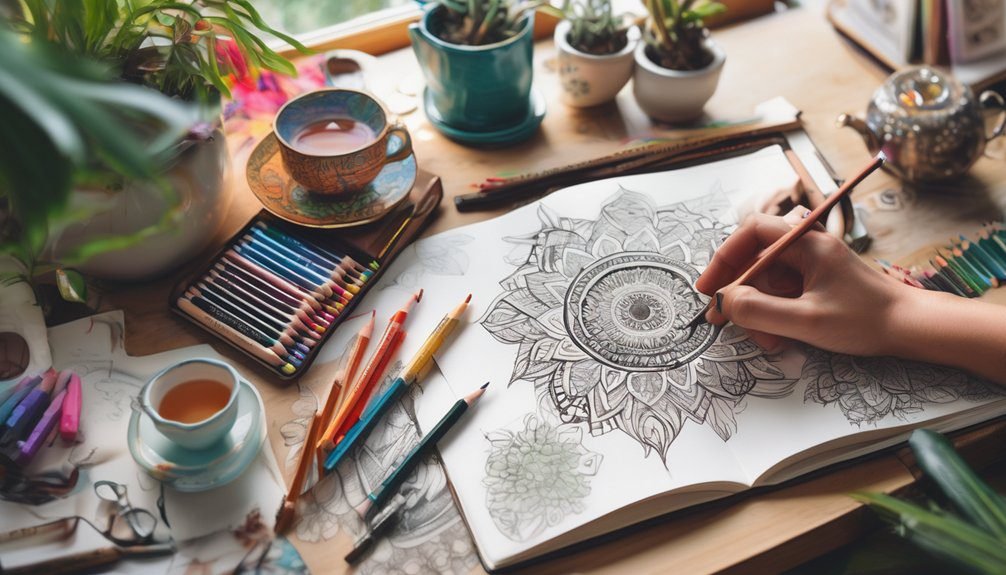 coloring enhances focus and creativity