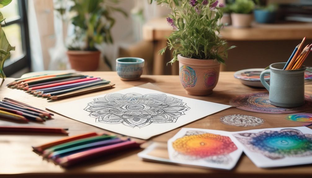 coloring promotes emotional relief