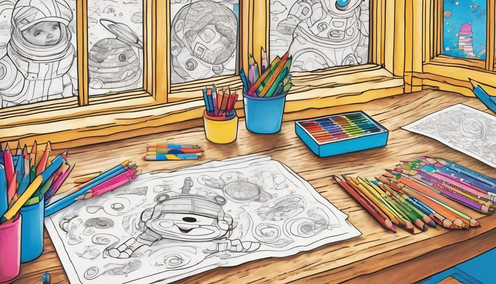 cosmic adventure through coloring