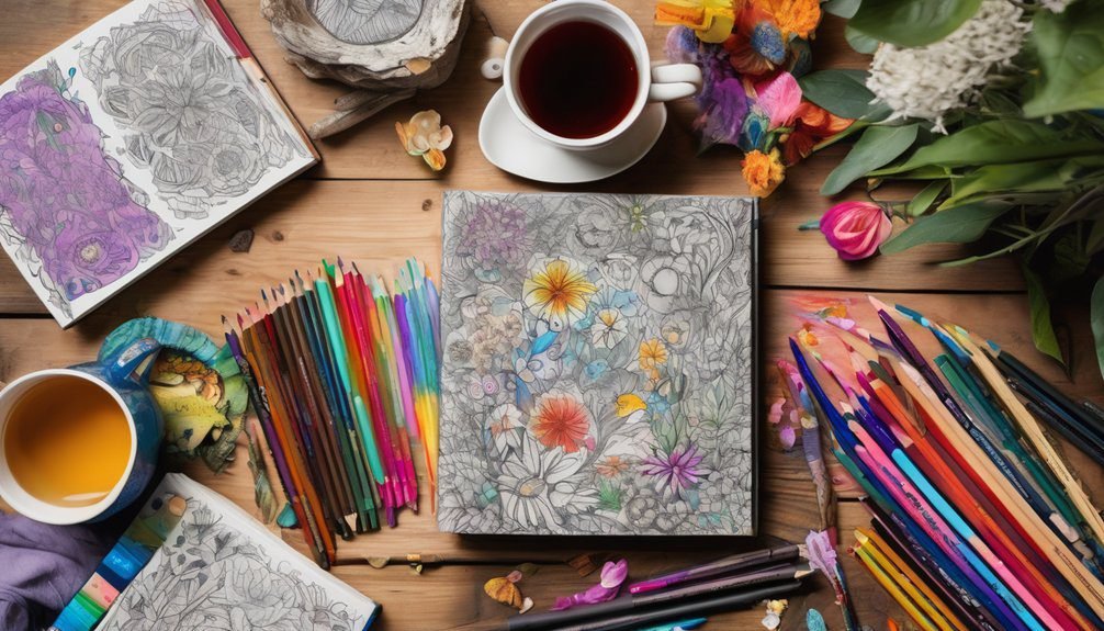 diverse coloring books collection
