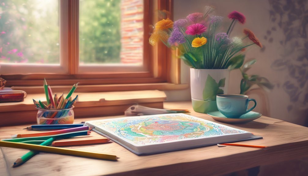 mindfulness through coloring practice