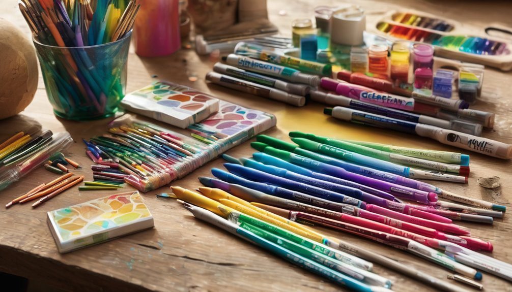 affordable shiny coloring supplies