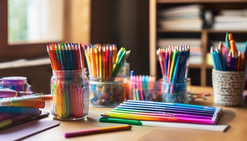 assessing coloring supply inventory