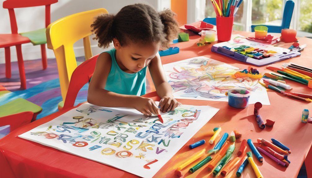 colorful alphabet learning activities