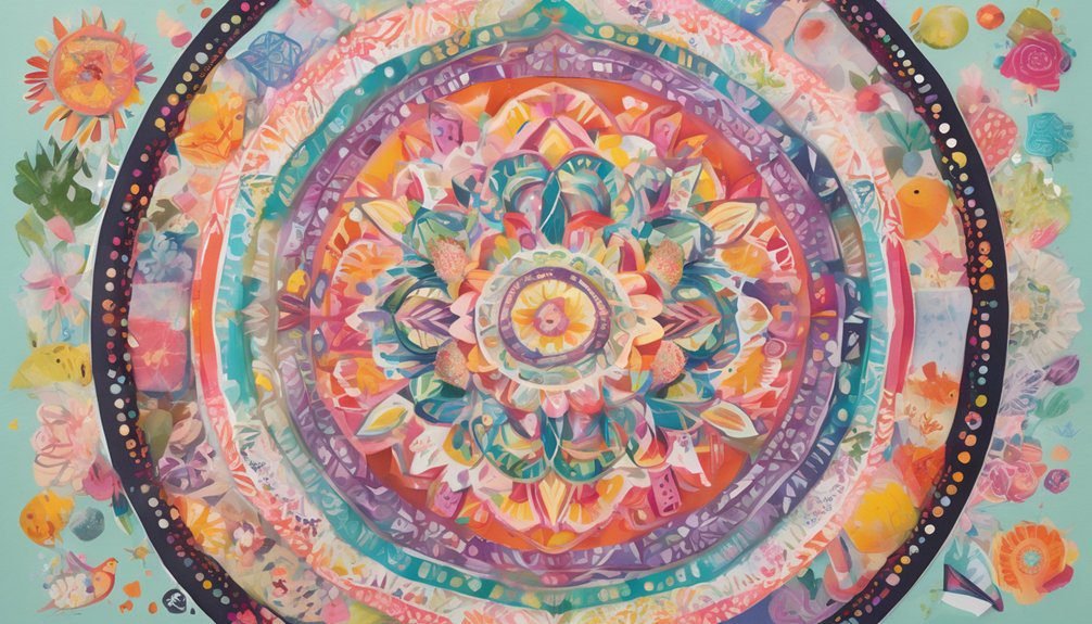 colorful stickers and washi