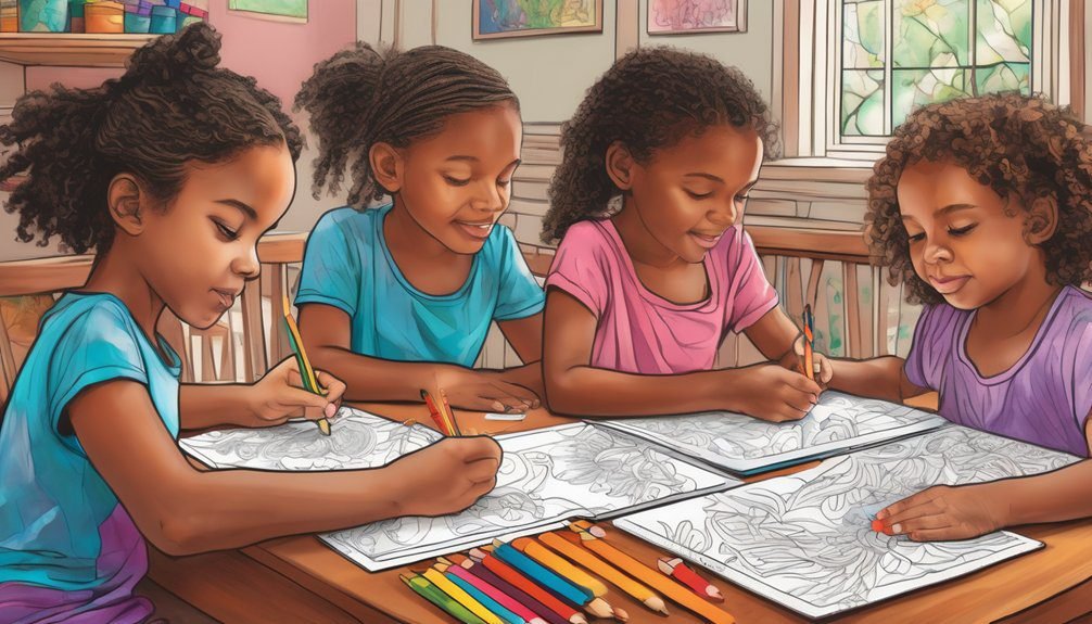 coloring enhances focus and creativity