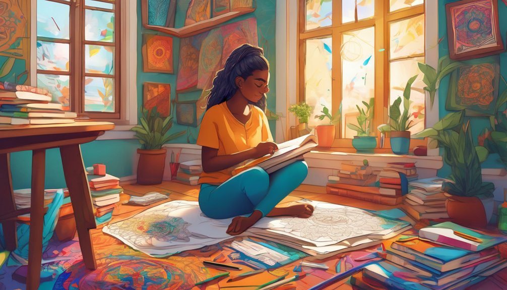 coloring enhances mental health