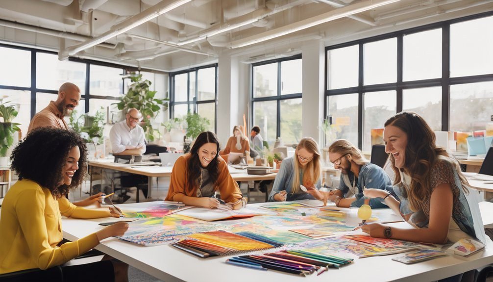 coloring for team bonding