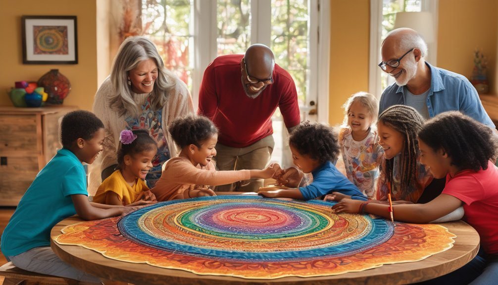 creative bonding through coloring