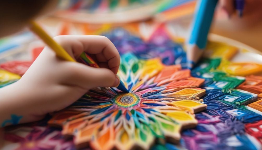 enhance dexterity through coloring