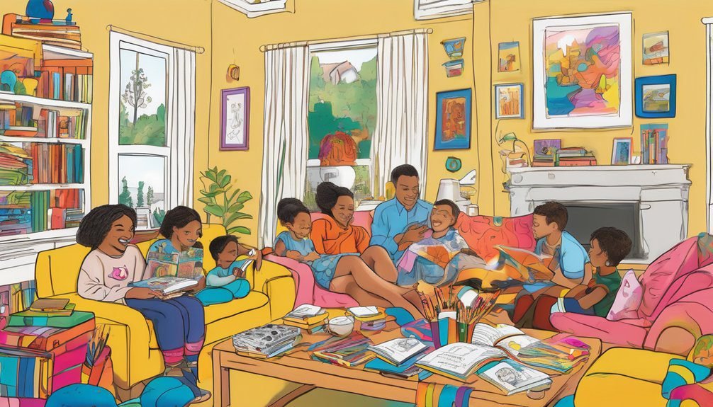 family bonding through coloring