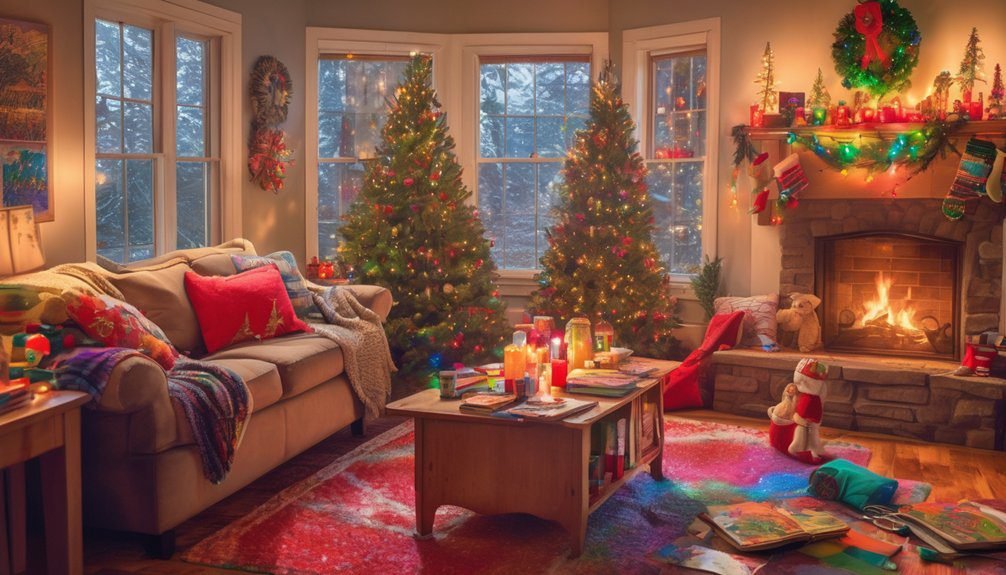 family holiday coloring fun