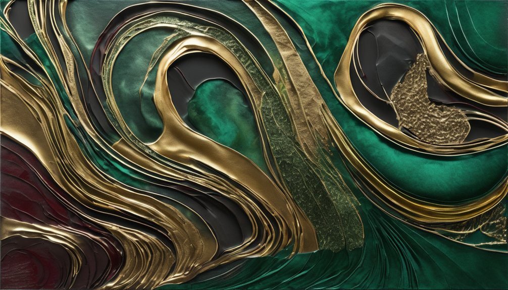 metallic colors enhance artwork