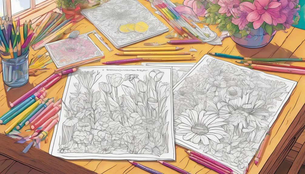 spring themed coloring pages