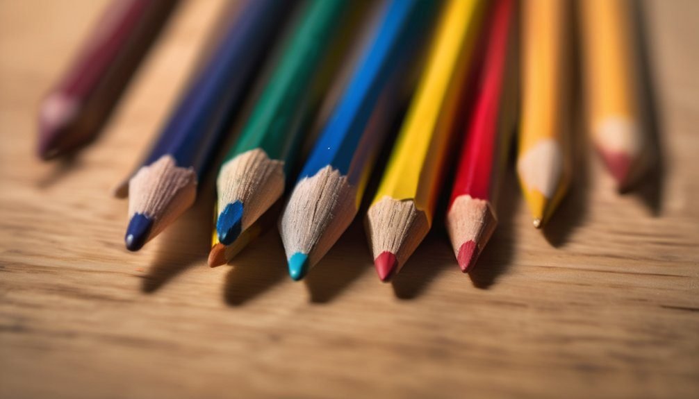 types of coloring pencils