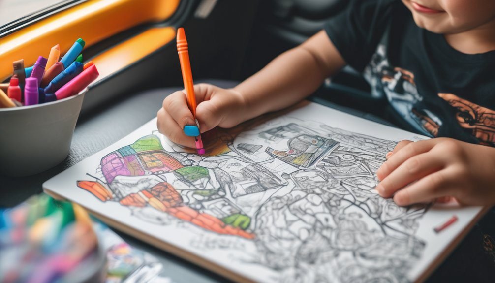 age appropriate coloring book selection
