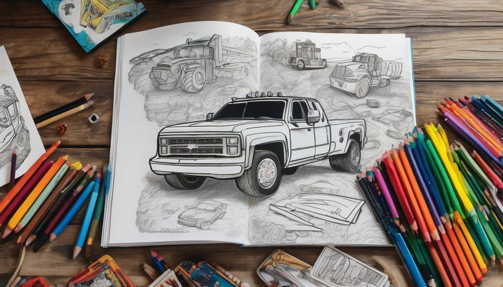 bold truck coloring fun