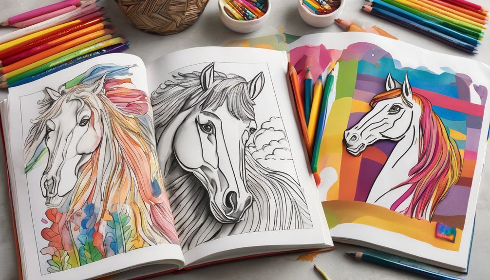 choosing engaging horse coloring
